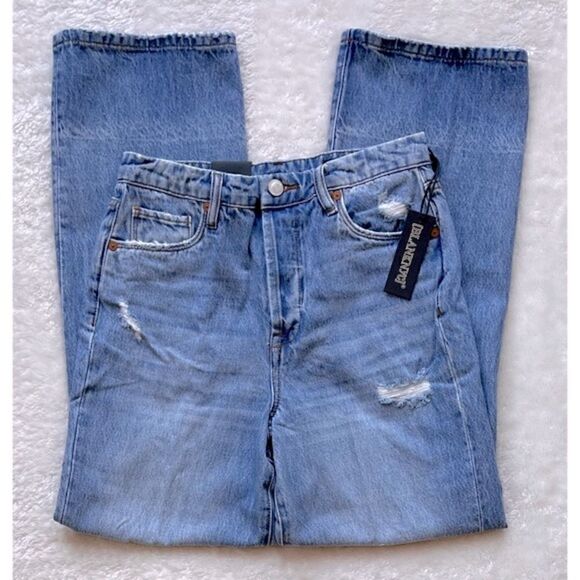 NWT BLANKNYC The Baxter Ribcage Straight Leg Button Fly Jeans in Personal Best - Picture 10 of 16